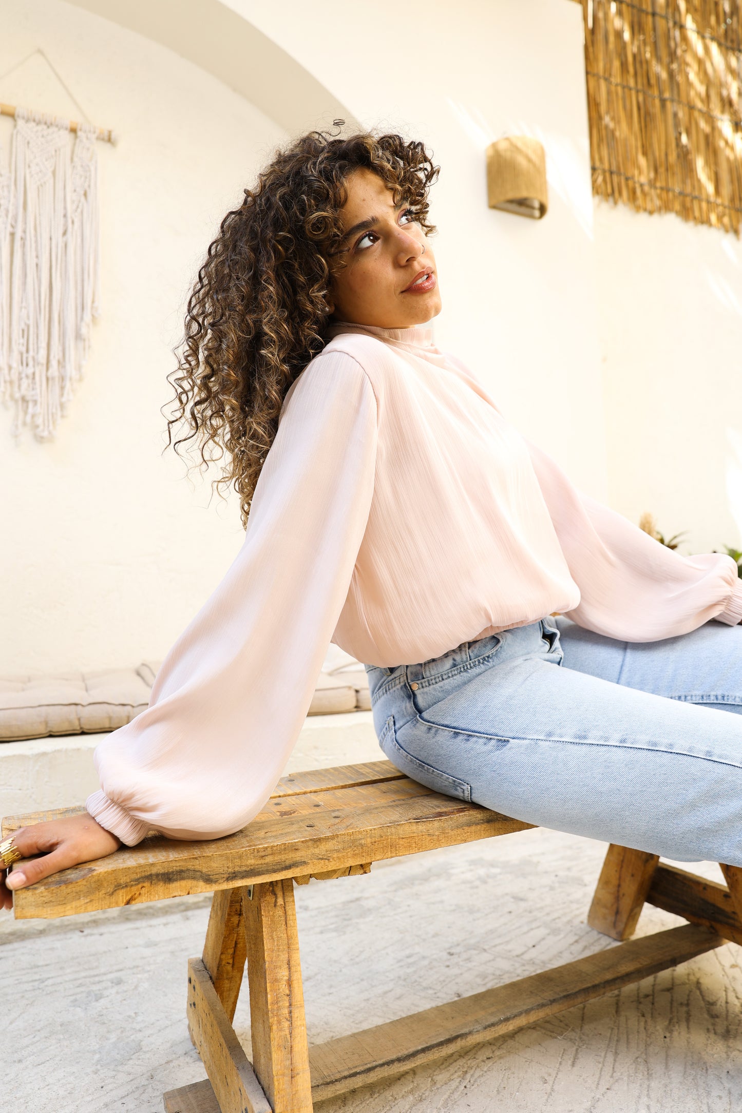 Shimmery Puffed Top