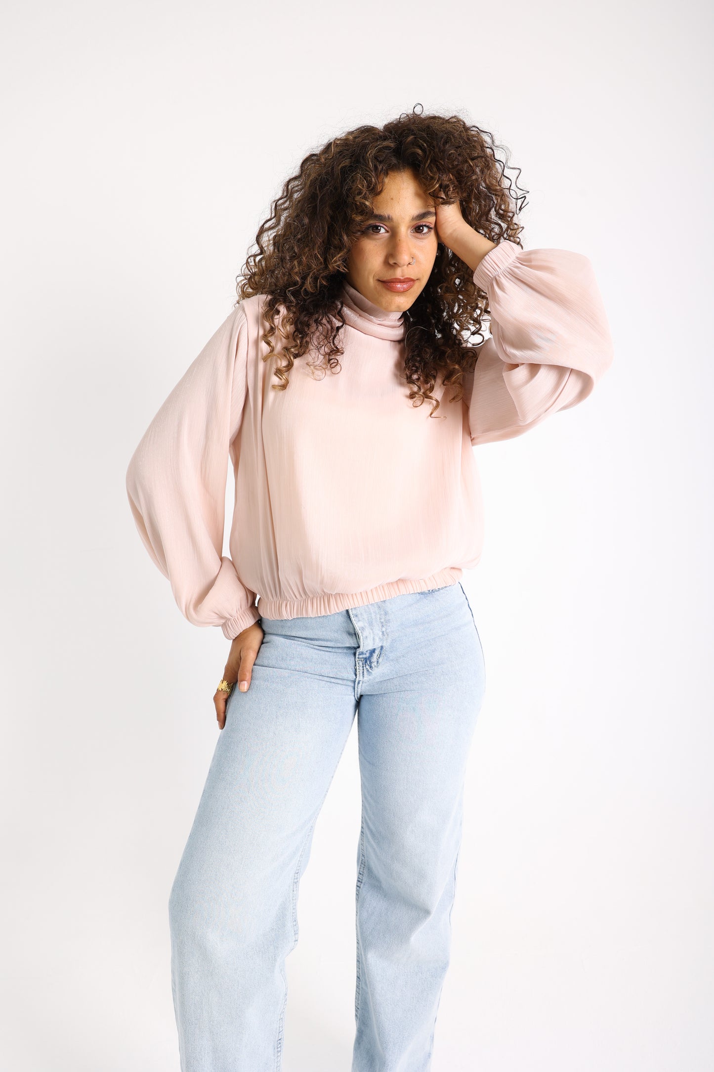 Shimmery Puffed Top