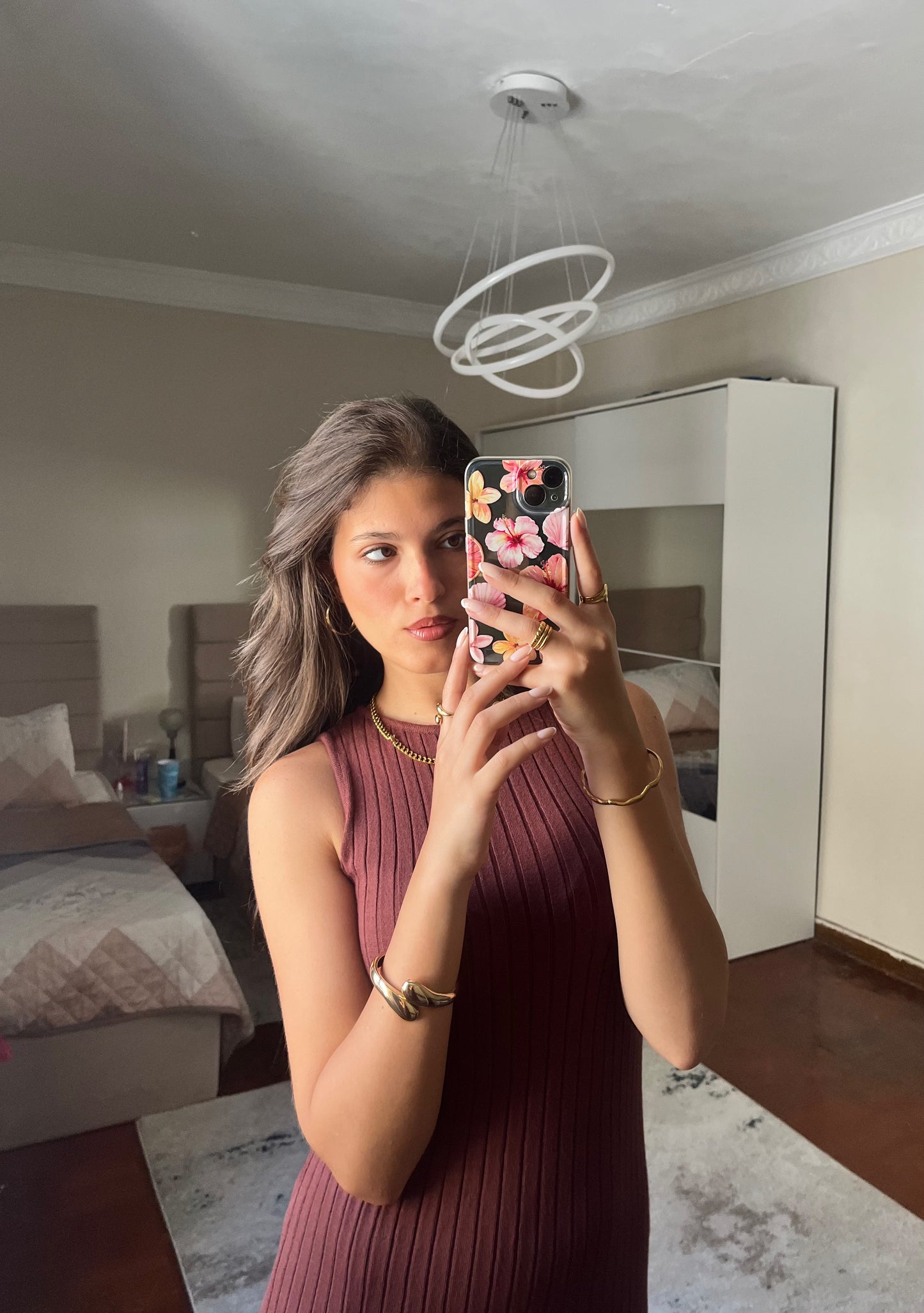 Brown Fringe Dress