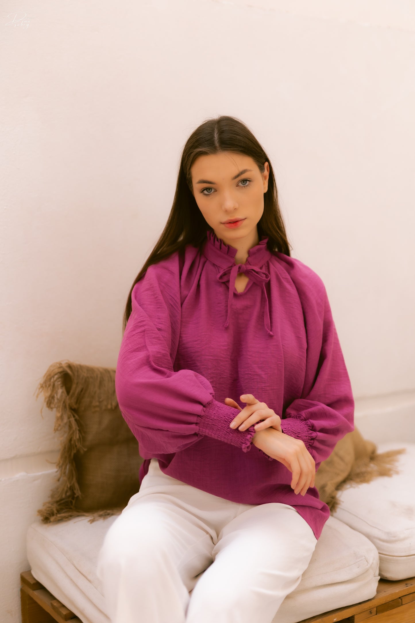 High Collar Blouse